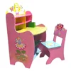 Kids study Desk& Chair children Table Cubby House Wooden Learning Table