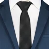 Aliexpress Ebay Selected Man 100% Real Silk Handmade Solid Black Neck Tie