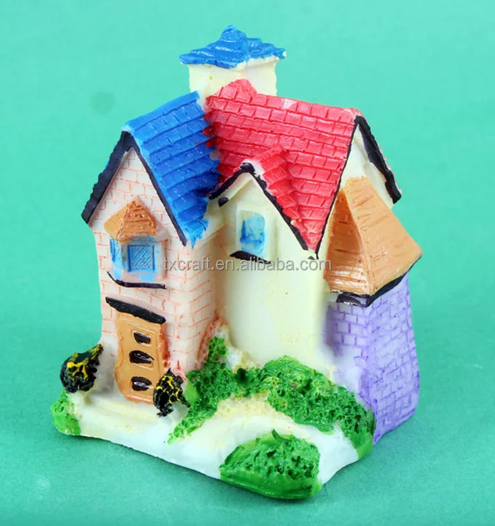 Hot Sale Taman Miniatur patung patung lucu  model  rumah 