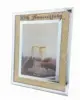 WEDDING ANNIVERSARY PHOTO FRAME GIFT BOXED PRESENT WEDDING GLASS MIRROR 5"X7"