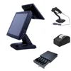 15 inch Double-screen Desktop POS terminal Cash register Windows 7 pos machine all in one