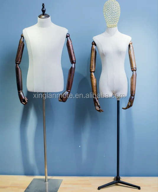 Half Body Plastic Mannelijke Mannequin Formele Pak Etalagepop Mannen