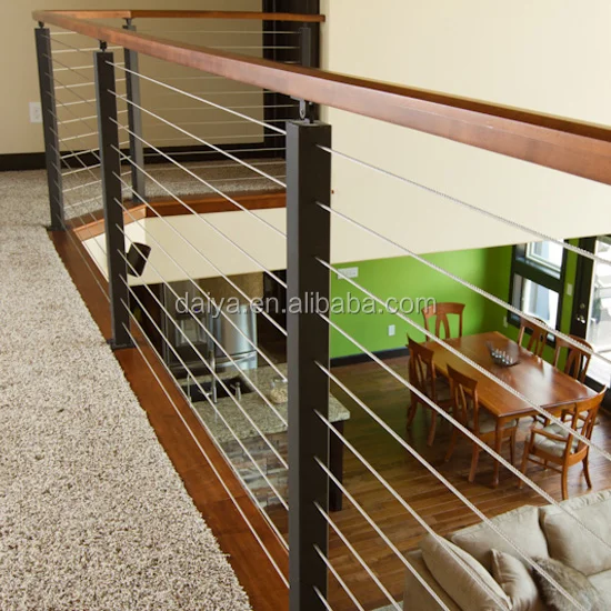 daiya bamboo railing with wire cable