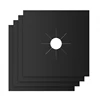Hot Selling Black and Silver Extra Thick Easy To Clean Reusable Ptfe Stove Liner