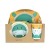2018 best selling biodegradable bamboo fibre Baby Feeding tableware