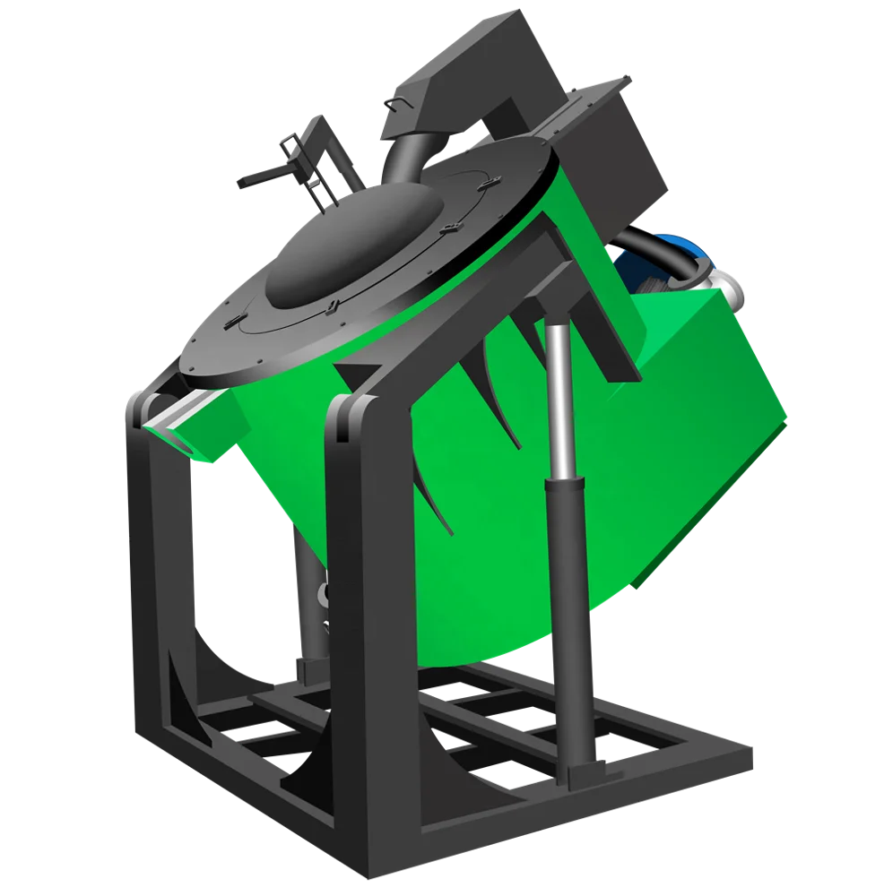 industrial gas fired furnace aluminum ingot melt furnace