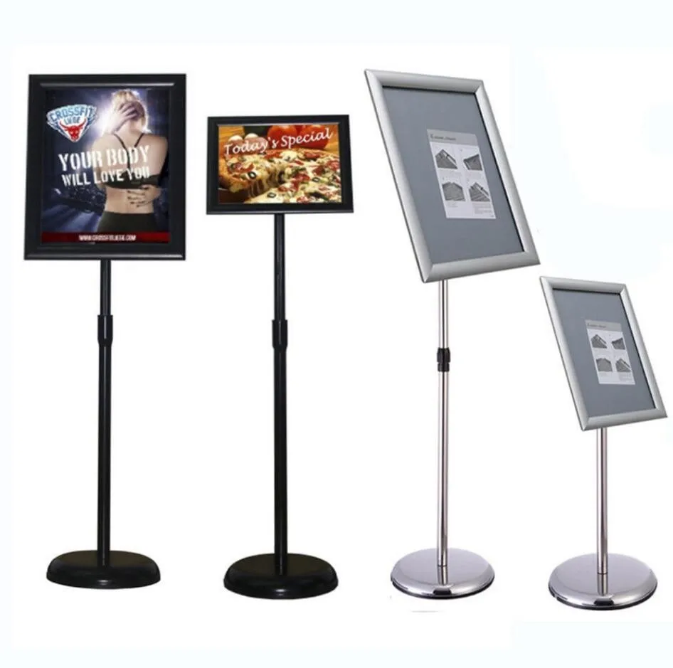 Metal Frame Retail Store Floor Display Stand Sign Poster Stand Sign ...