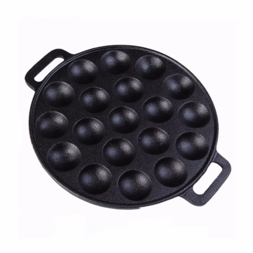 Japanese Cast Iron Takoyaki Grill Pan Mini Cake Pan 19hole - Buy ...