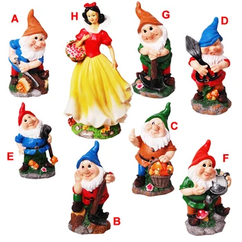 seven dwarfs garden ornaments