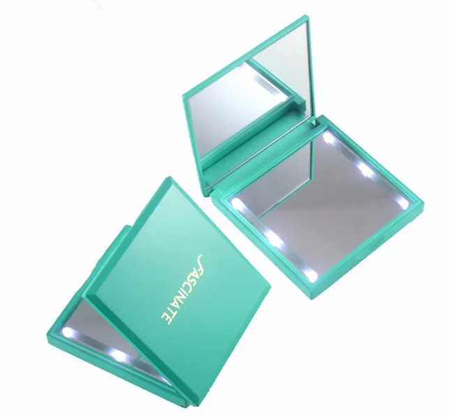Mini Travel Portable Folding Handheld Illuminated Compact Mirror With Led Light Buy Compact