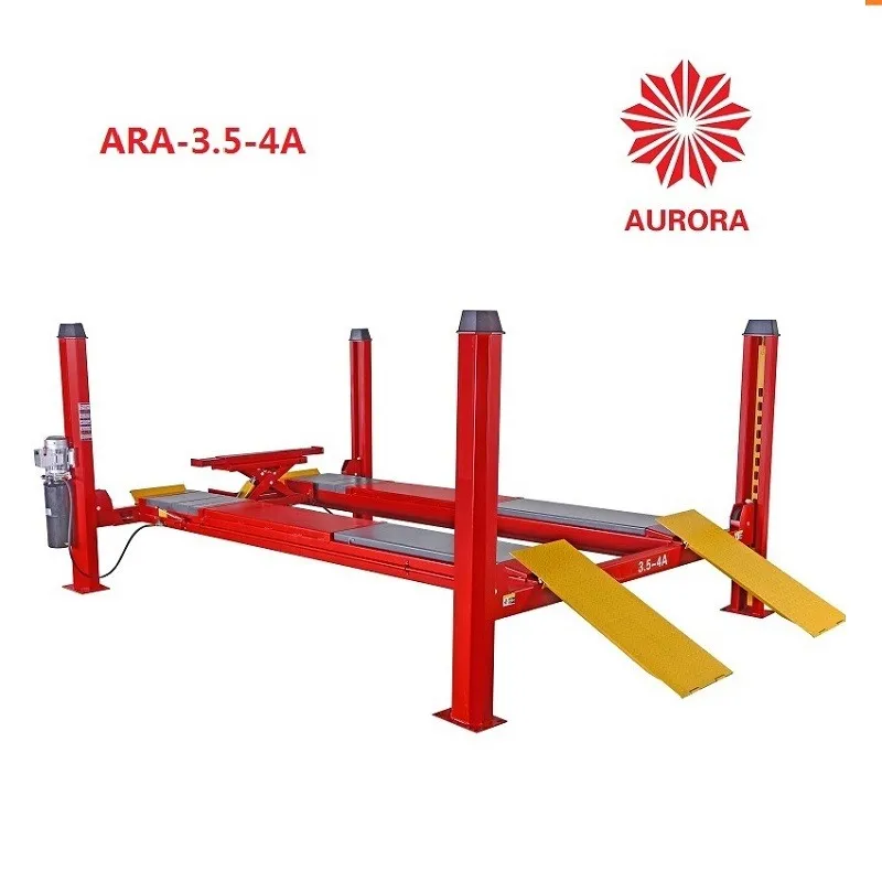 Amerigo Ce Certified 3.5t Hydraulic 4 Post Alignment Rack For Sale