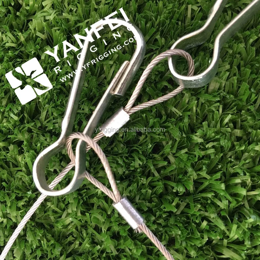 Steel Wire Rope Loop End With Simplex Hooks Buy Wire Rope Loop End