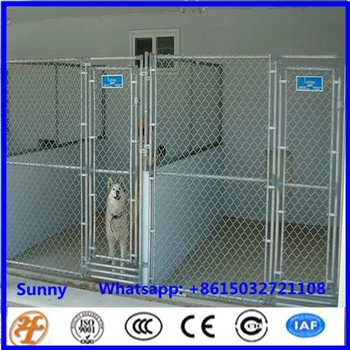 Large Galvanized And Welded Dog Kennel Building With Fight Guard Large Galvanized And Welded Dog Kennel