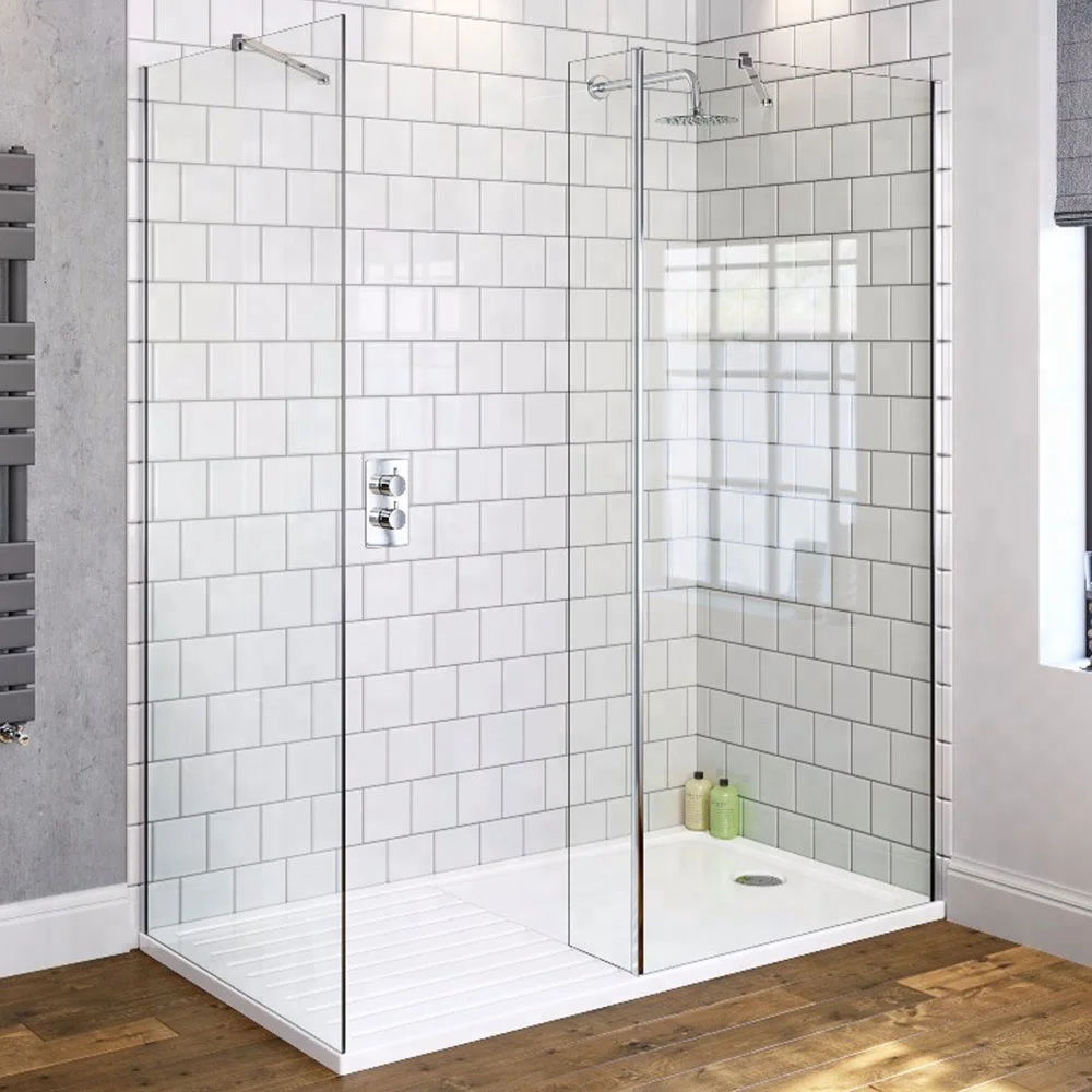 10 Mm Thickness Shower Room Frameless Glass Door Interior Screen Tempered