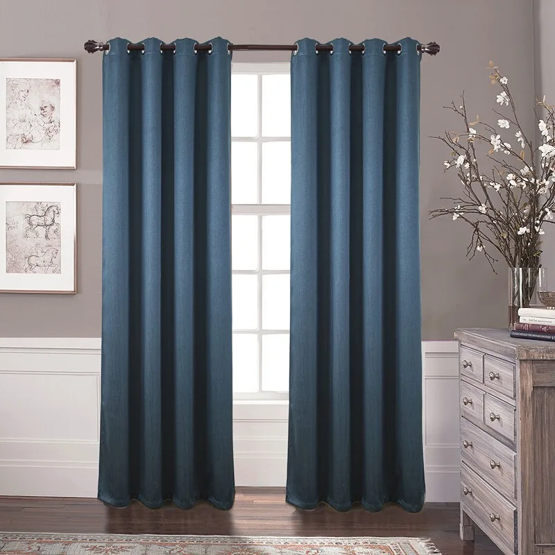 2018 Hot Sale Blackout Curtain High Shading Curtains Ready In Stork