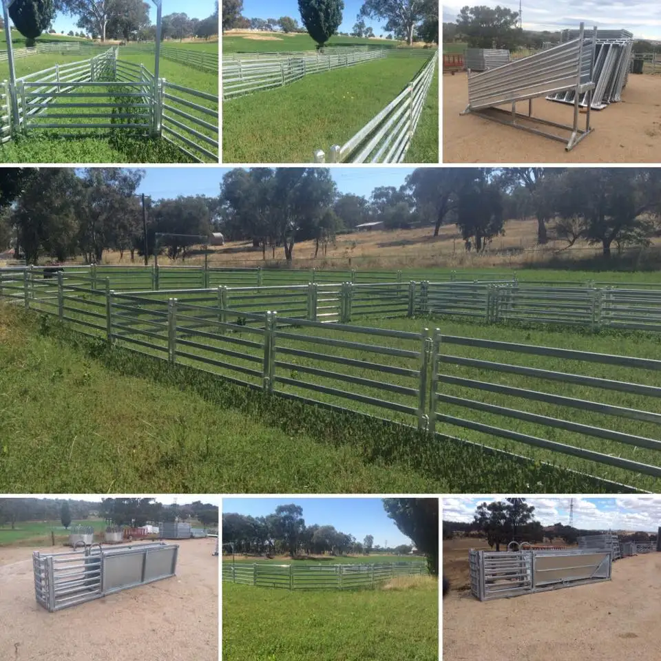 Heavy Duty Round Pipe Stockyard Aluminum Sheep Fence Panels - Buy ...