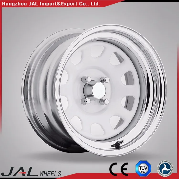 Red Hoops Chrome Daytona Steel Wheels 4x4 Offroad Terrain Rims 4 Holes