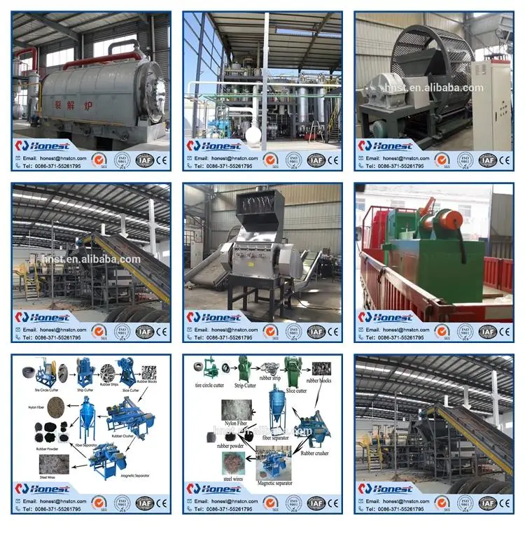 High efficiency waste tire crusher with long life