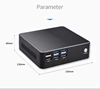 Eglobal OEM professional manufacturer mini pc with fan intel Core i3 5010U 2.1GHz 2 Core 4 threads tiny desktop computer