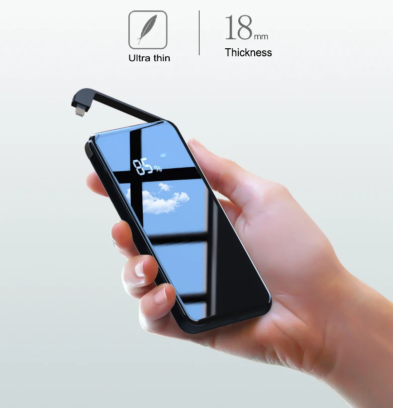 New Arrival product fantasy black qi wireless power bank 12000mAh for all smartphone - ANKUX.COM