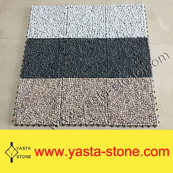 Cheap Cobble Stone Interlocking Pebble Stone Tile Buy Pebble Stone