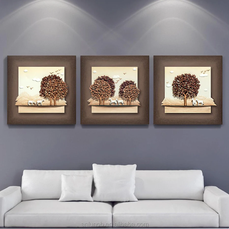 Abstracte 3d hars decoratieve relief muur schilderen hars relief ...