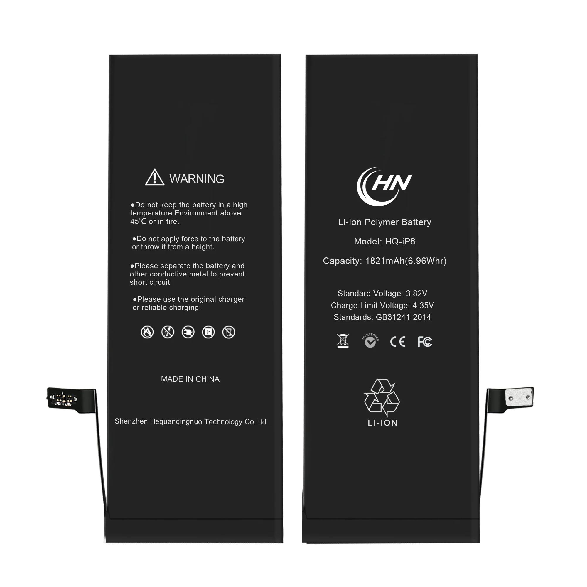 Original Lipo Lithium Mobile Phone Replacement Battery For iphone 8