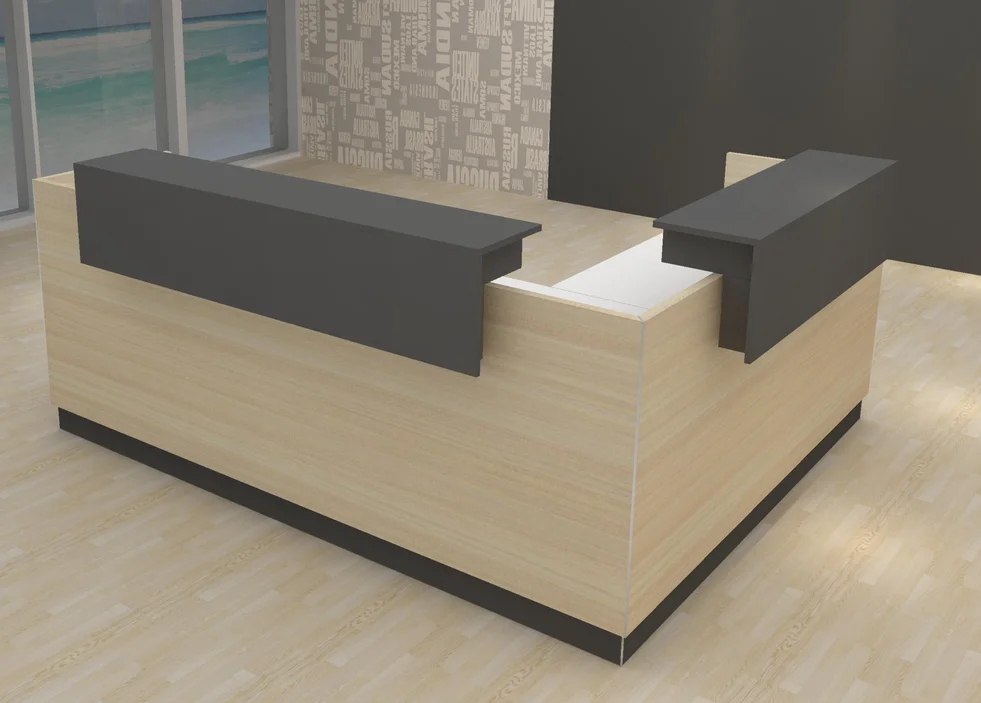 Small Wooden Front Counter Table Design Cheap Reception Desk For