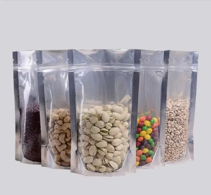 packing aluminum foil clear food pouch