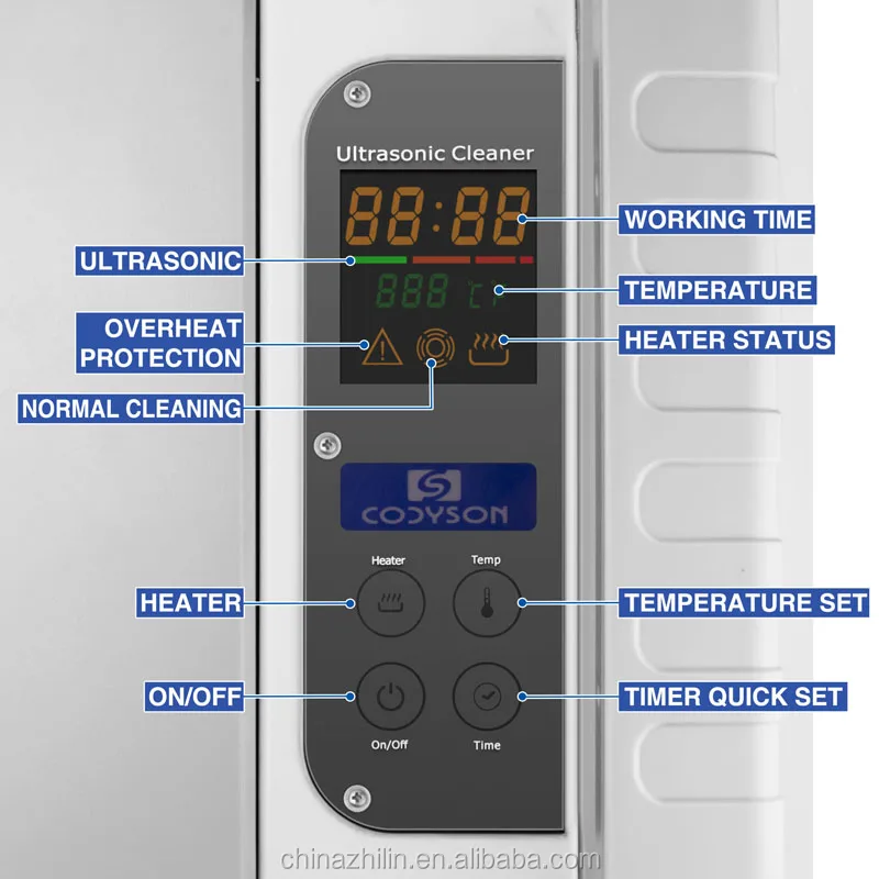     CD-4875 7.5L Professional digital heated 4 key ultrasonic cleaner for club use