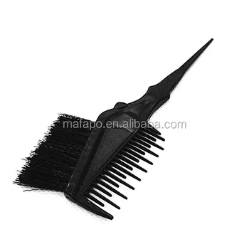 hair dye brush with comb