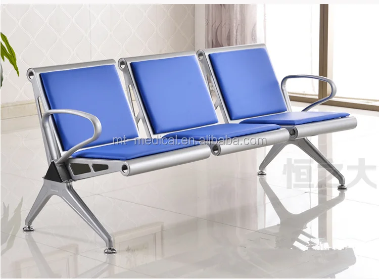3-seater public waiting chair for hospital and air port