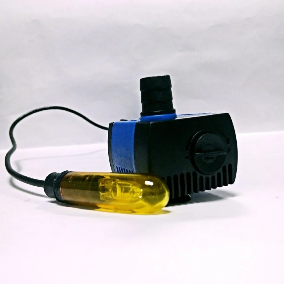 Mini Aquarium Water Pump With Led Finger Light For Funntain Hl150
