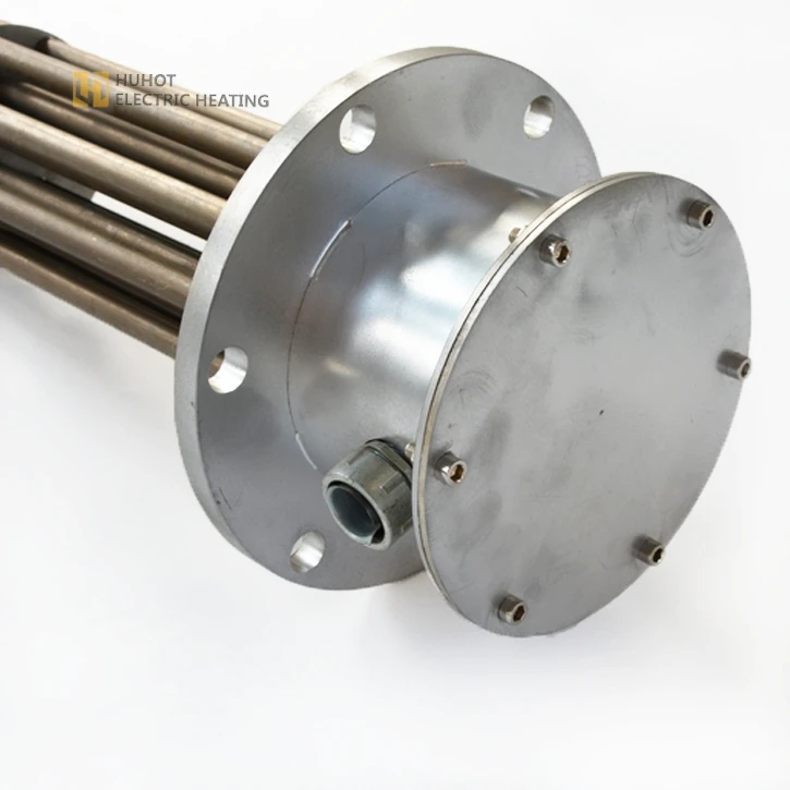 Industrial 380v 440v 3 Phase Flanged Immersion Heater Element For