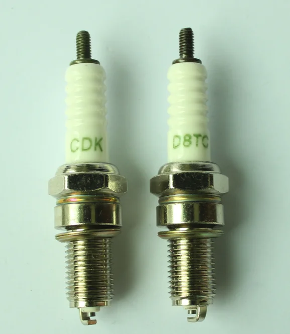 颜色定制陶瓷 d8tc 火花塞永康制造商摩托车火花塞