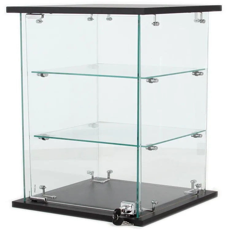 High Transparent/wholesale 3 Shelf Mini Acrylic Display Case Tower
