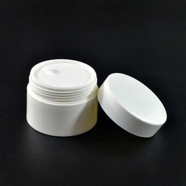 30g 50g 100g 120g Opaque White Round Empty Cream Containers Plastic ...