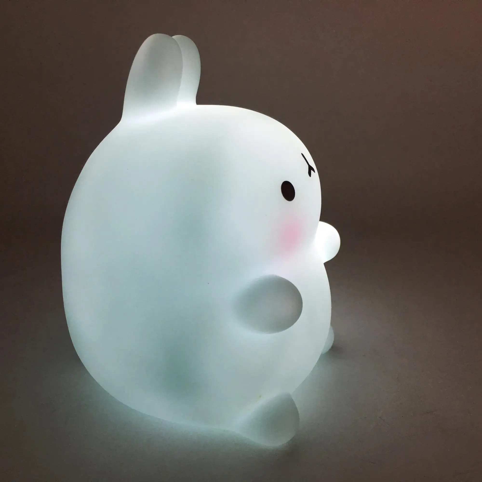 Cute Blue Pvc Rabbit Led Night Light With Battery Operated Toy - Buy ...