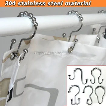 Shower Curtain Ring Hooks 100 Stainless Steel Shower Curtain Hooks