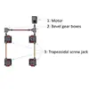 worm gear jack Screw with motor speed reducer steering couping connect combination