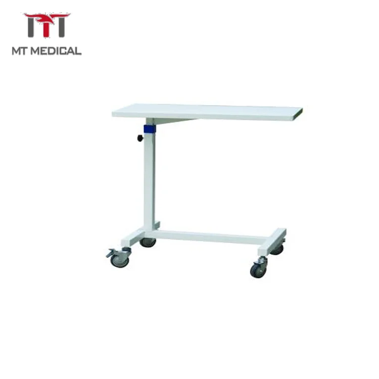 Hospital Movable Overbed Food Table For Patient