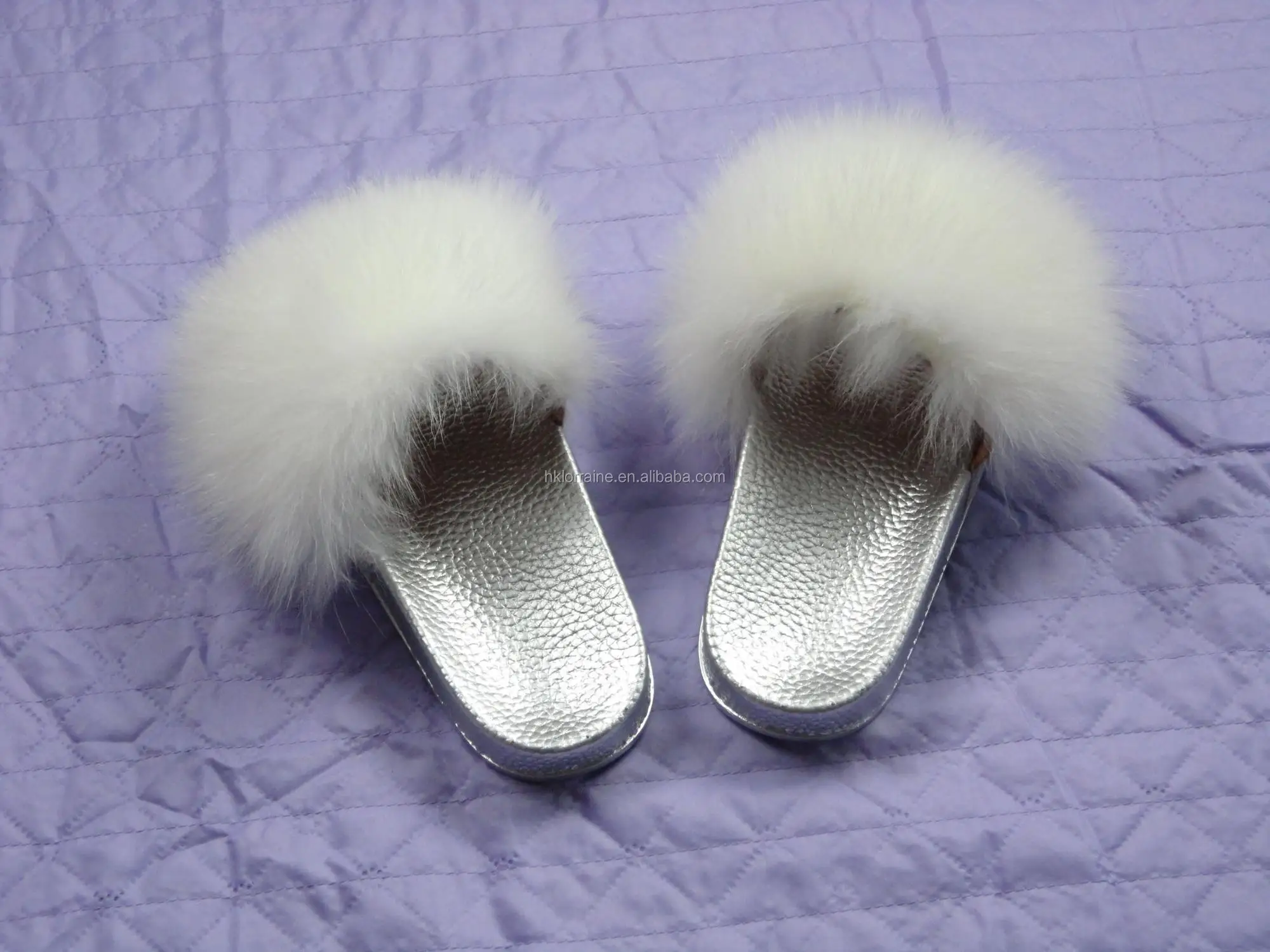 baby furry sandals