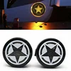 For Jeep Accessories Front Fender Smoked LED Turn Signal Side Marker Parking Light For Jeep Wrangler LED Amber Front Grill Light
