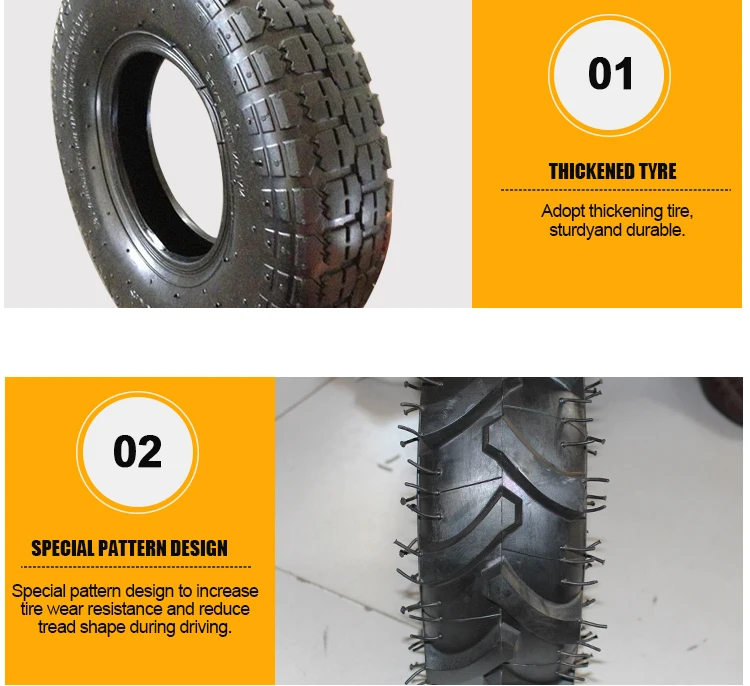 Durable 13x4.00-6 Solid Rubber Tires For Wheelbarrow - Buy Rubber Tires ...