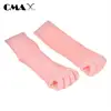 2017 New design custom cotton anti slip fashional ladies compression five toe socks
