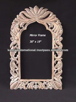 Carved Wooden Mirror Frame Hand Wood Antique Decoration Made Fram Carved Wooden Mirror Frame Hand Wood Antique Decoration Made Fram