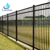 High quality galvanized stainless steel beautiful wall boundary steel fence panel line post