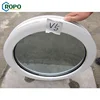 AWA PVC Profile Fixed Glass Round Window Price, Double Glazed Small Size Fixed Windows