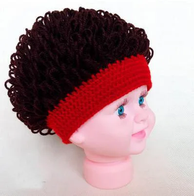 Fashion kids funny hats plush handmade caps cool boy elasticity headwear