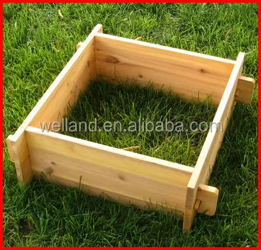 Erhöhte garten bett gemüse pflanzer zedernholz natürliche w ...
